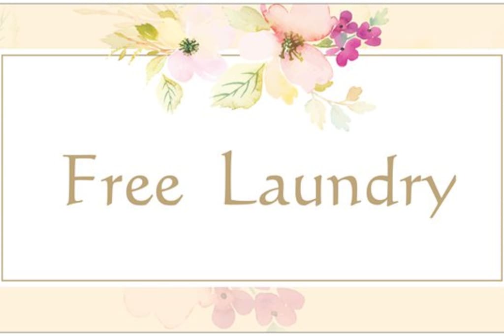Ask host Sara about free laundry service-- if you need it.
