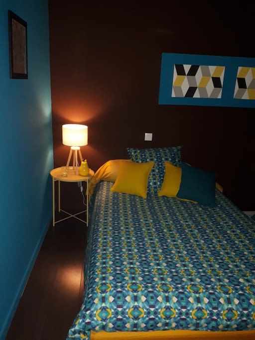 La chambre bleue.