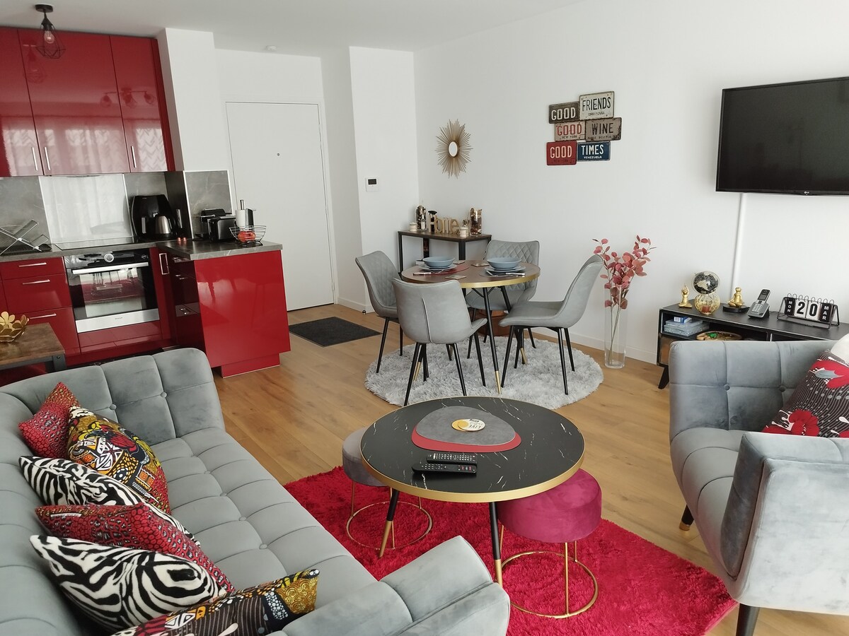 Successful Airbnb property: Colorful Stopover in Paris/Disney/Parking in Rosny Sous Bois