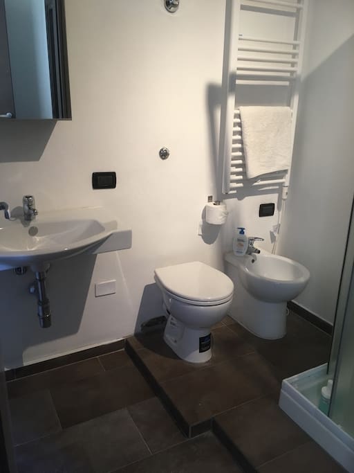 Bagno privato con accesso dalla camera