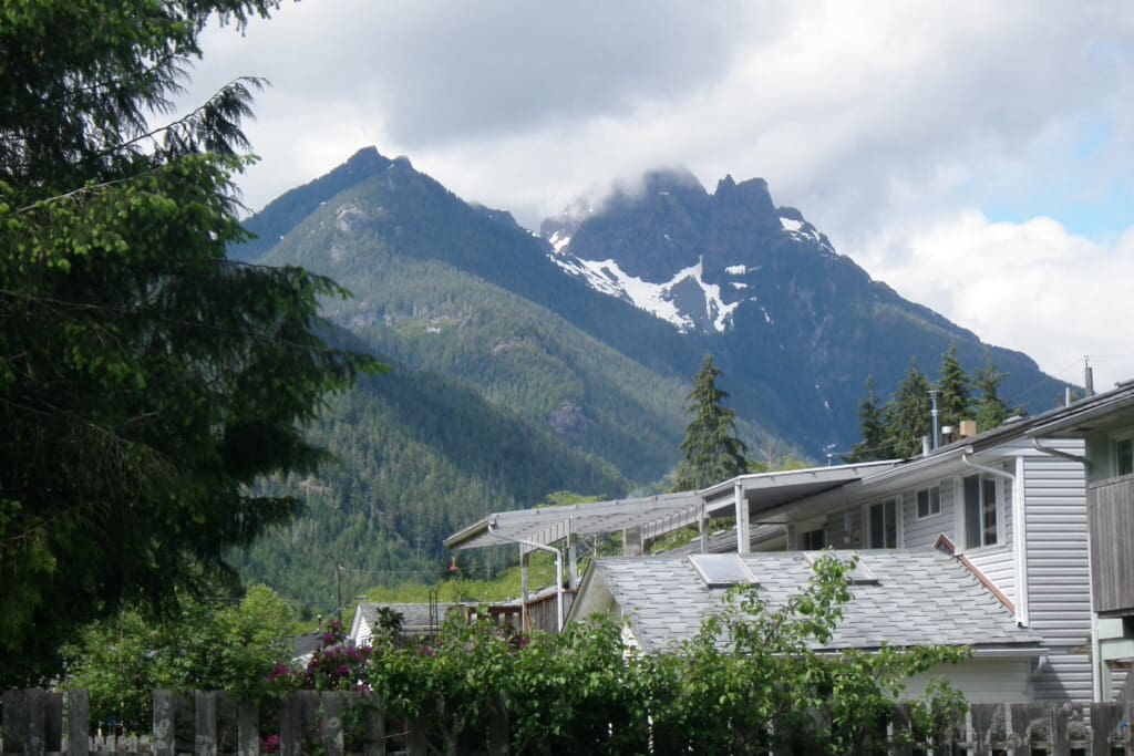 Backyard mountain view