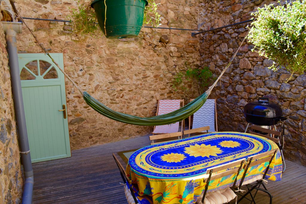 Siesta in the hammock on the terrace