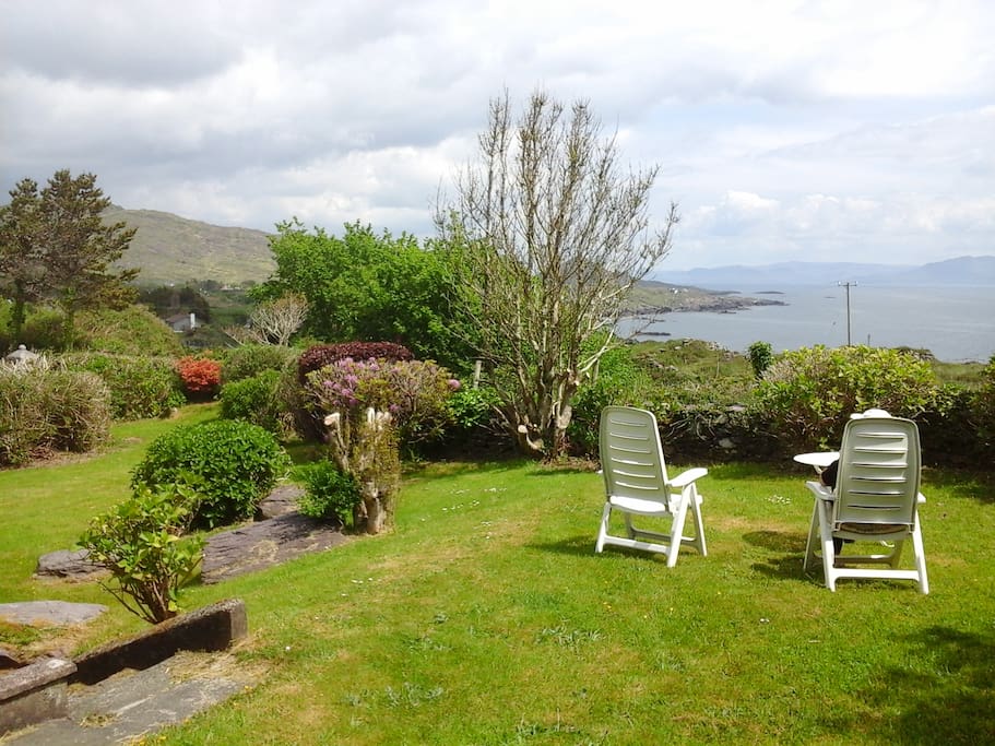 View of Kenmare Bay from the house and garden