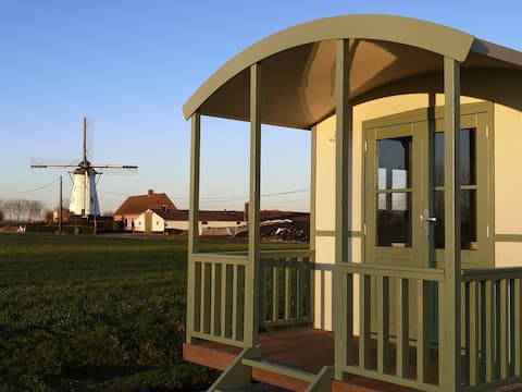 Top performing Airbnb: Roulotte Hartemeers - spend the night in peaceful tranquility in Vlaanderen