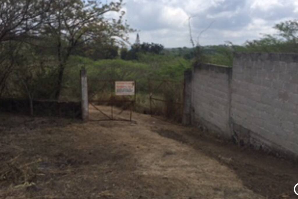 La entrada a la privada