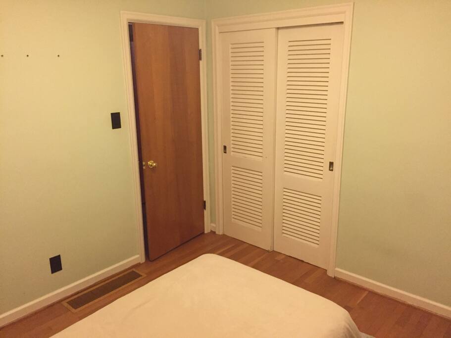 Plenty of space in the closet