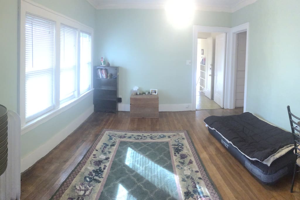 A second living area space. An air mattress is available for kids or a third guest.