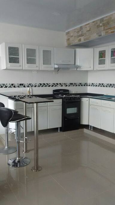 Cocina integral con menaje basico