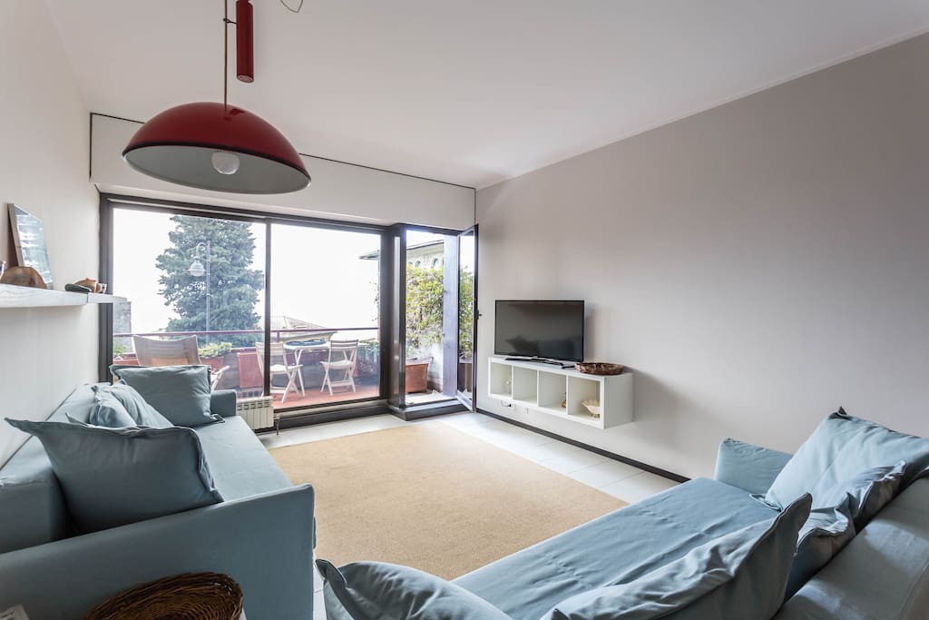 The Living room & The private Terrace
