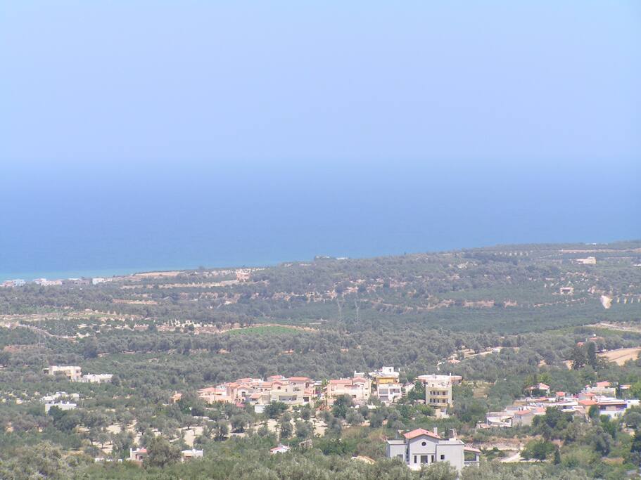 Sea views from the villa