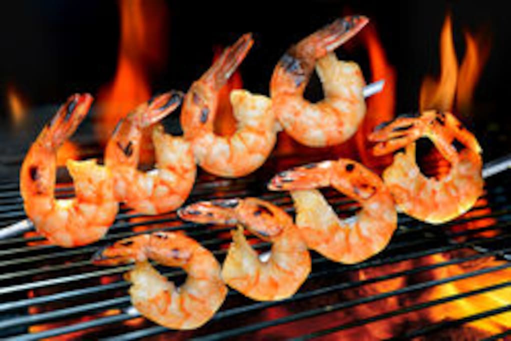 Shrimps on the BBQ