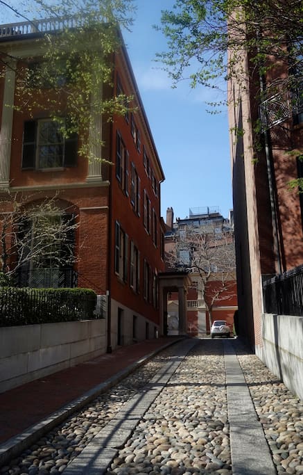 Beacon Hill Neighborhood - Cobblestones, Gas Lamps, Brick Sidewalks, Trees!