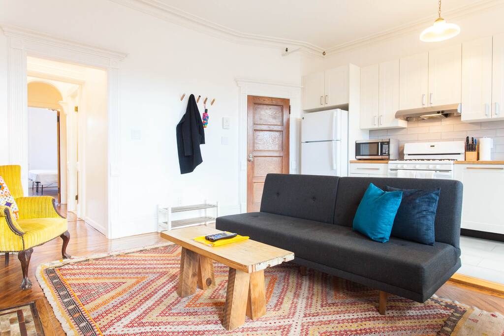 Sofa bed with 12 foot ceilings