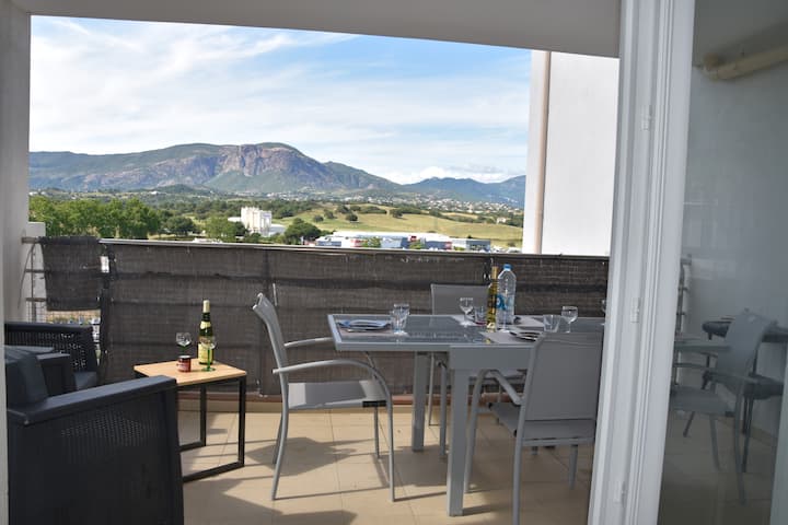 Joli Appart, Terrasse Vue Montagne 10min De La Mer - Ajaccio
