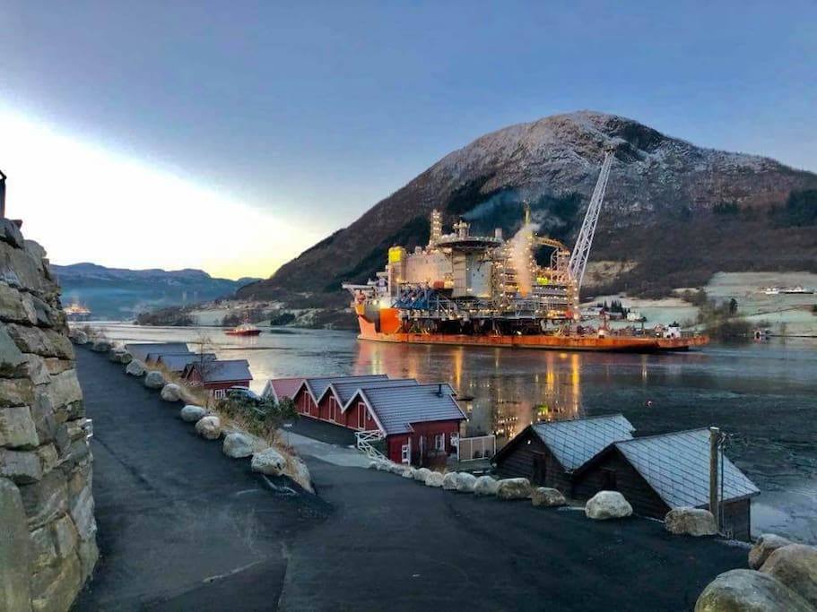 This big boat came direct from Korea to WestCon Yard today, 30 of November 2017