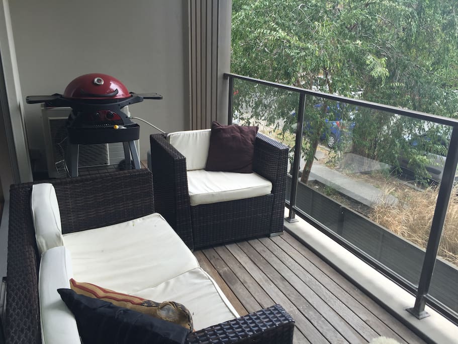 Outdoor space - large balcony with BBQ