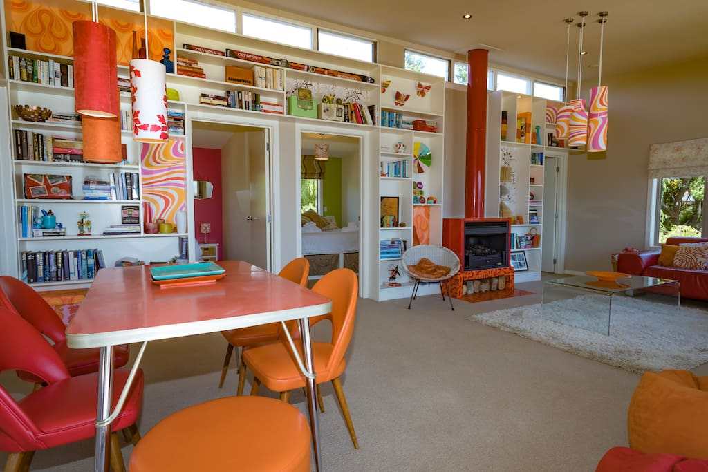 Colourful library