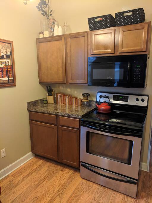 We only have a pour-over coffee maker at home, but Bean Coffee is within walking distance!
http://beangtown.com/