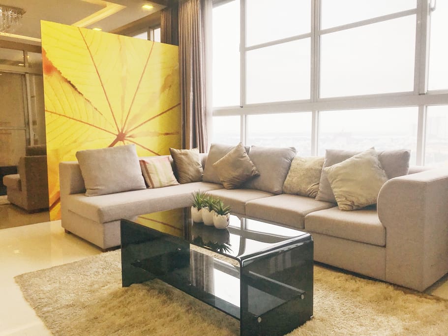 Room always baths in natural light, bringing clean and fresh atmosphere in modern apartment.