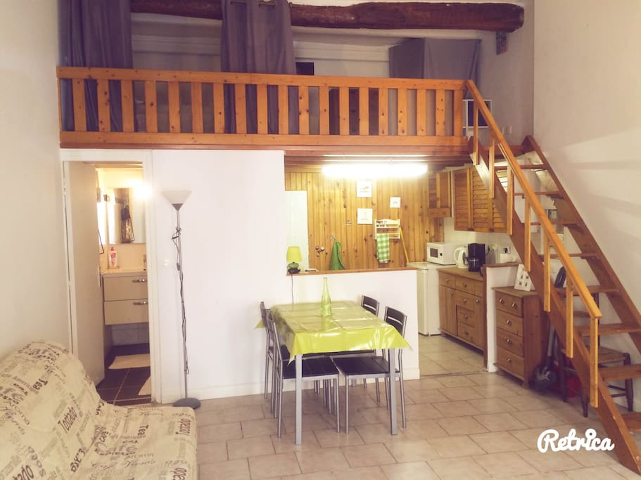 Appartement de 30 m2 avec une mezzanine de 10 m2