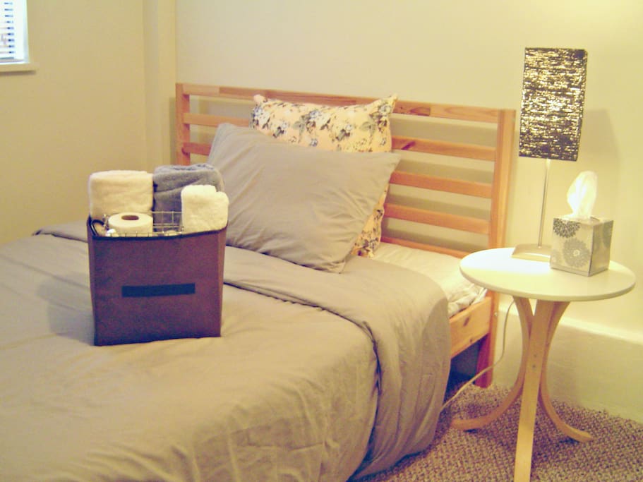 Private space: bedroom with double bed