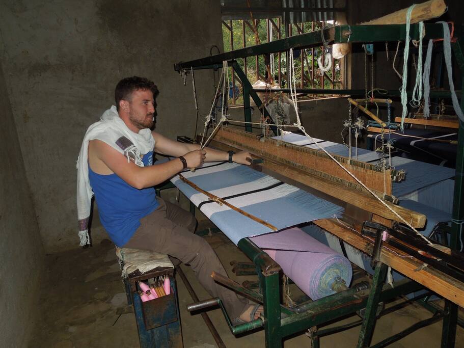 weaving in the village