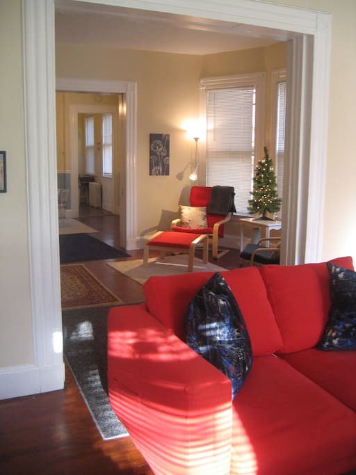 Looking from front living room to middle room