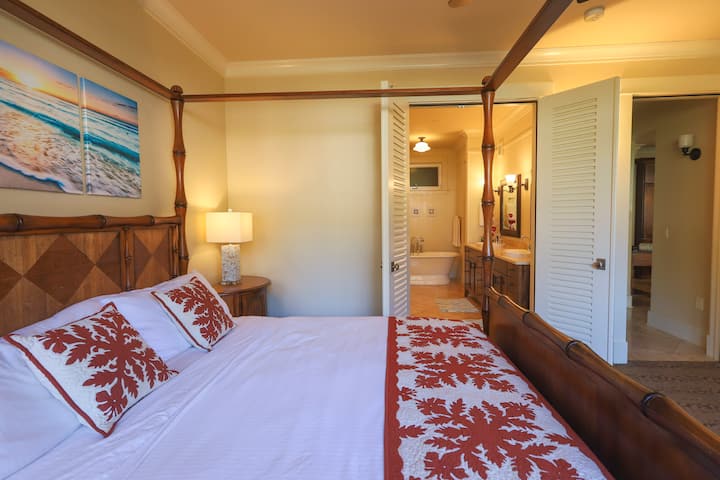 Master bedroom with private bathroom