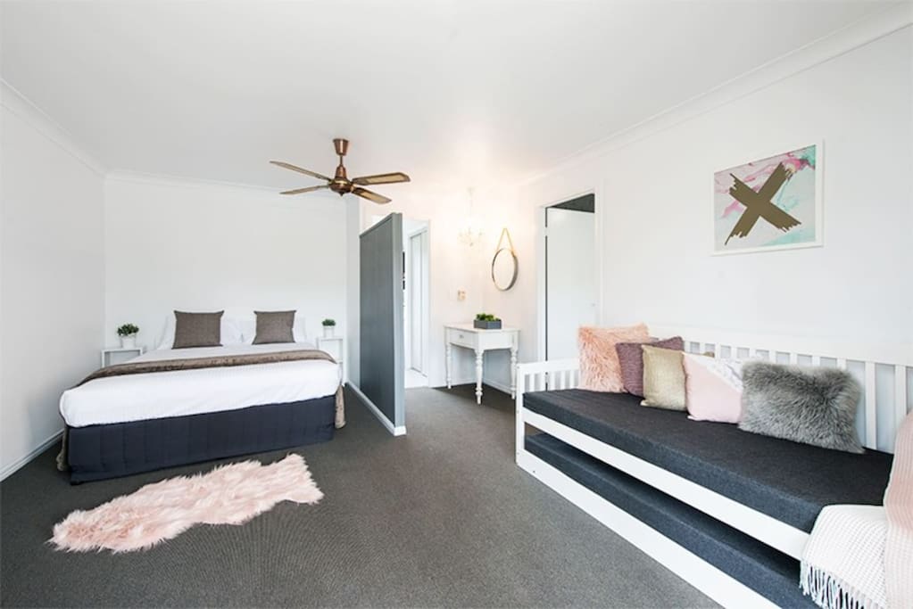 Our 2 bedroom cottage can accommodate 2 - 6 people. Relax in comfort, privacy and style in a cottage complete with your own private bathroom, kitchenette, TV and lounge area