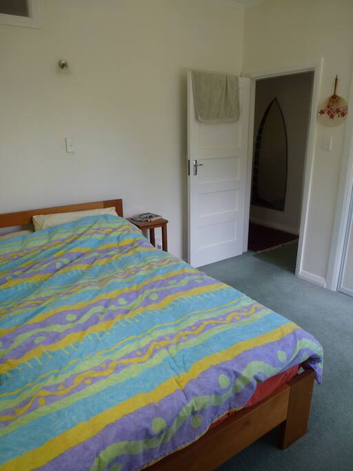 Queen bed upstairs
