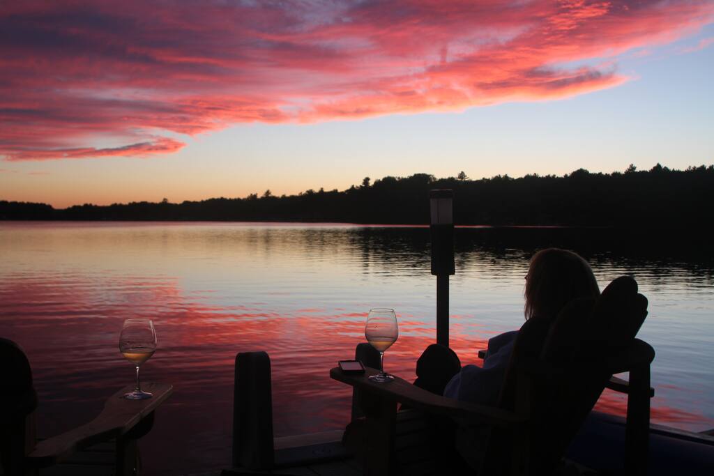 Relaxing on the dock