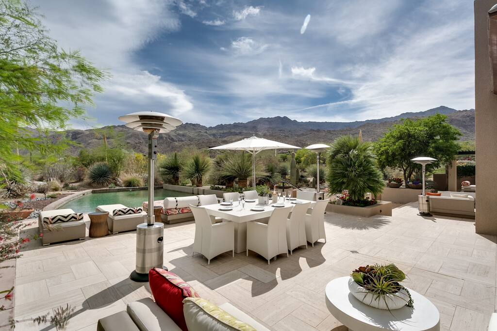 Incredible views of the mountains and desert...