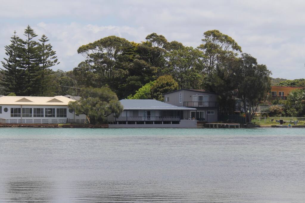 The QuarterDeck, from the northern edge of the lake entrance