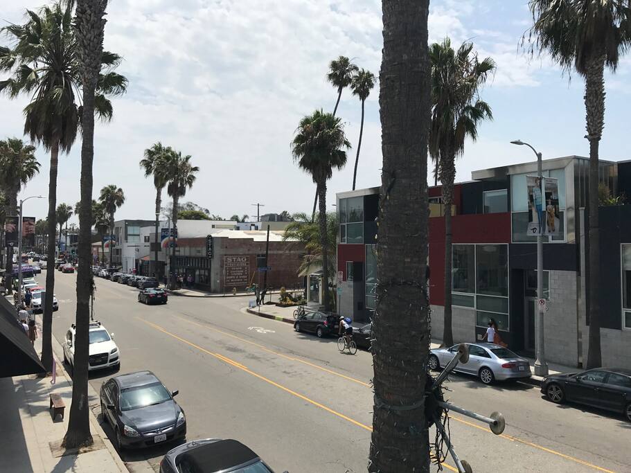 view from front patio overlooking Abbot Kinney