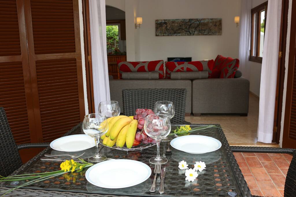 Terrace with dinning table