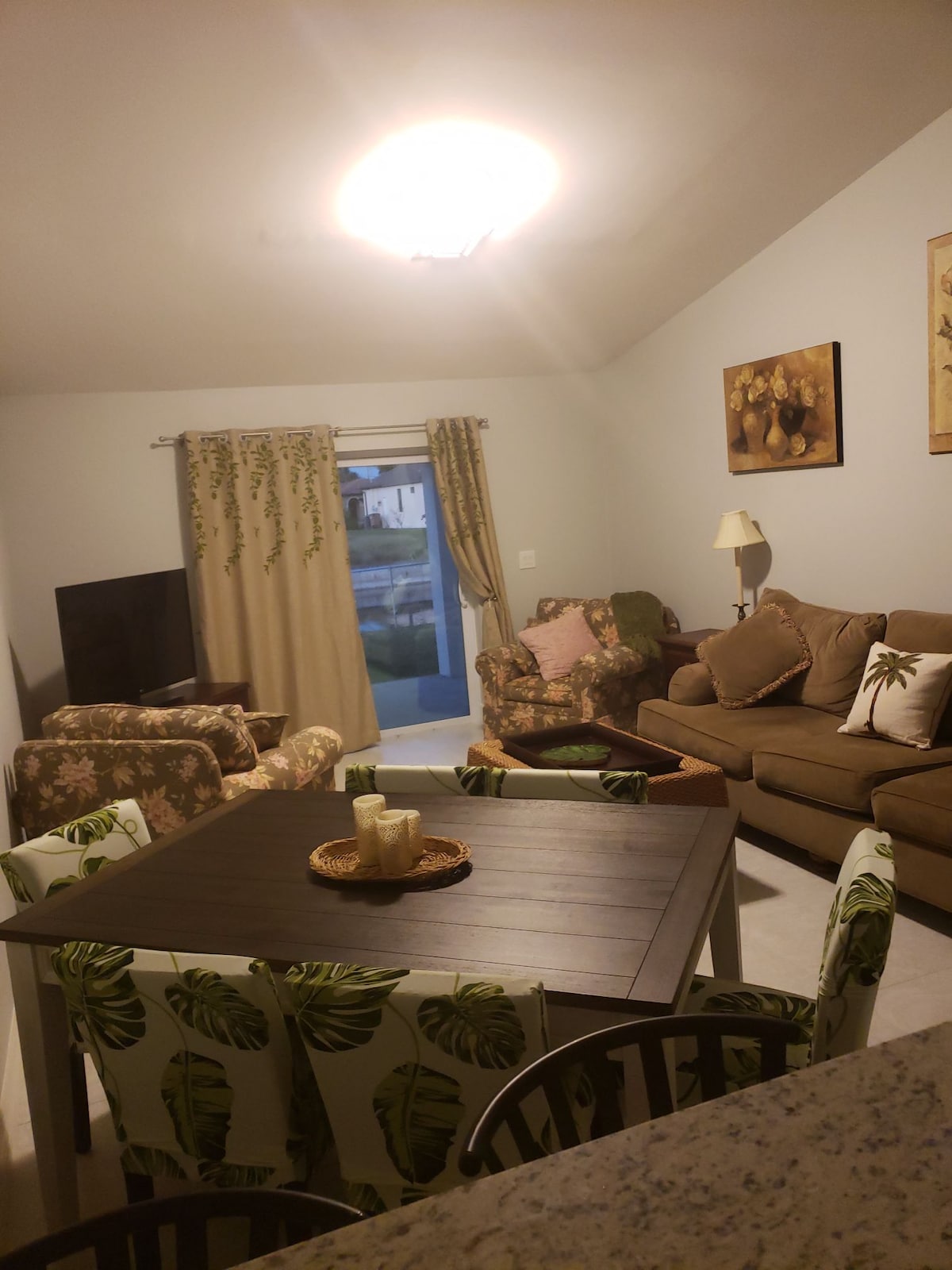 开放式概念餐厅和客厅