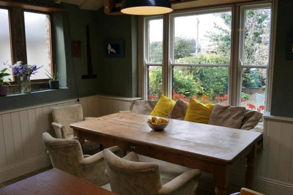 Dine with garden views