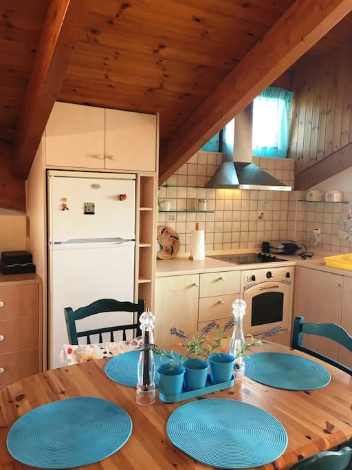 Fully-equipped kitchen.