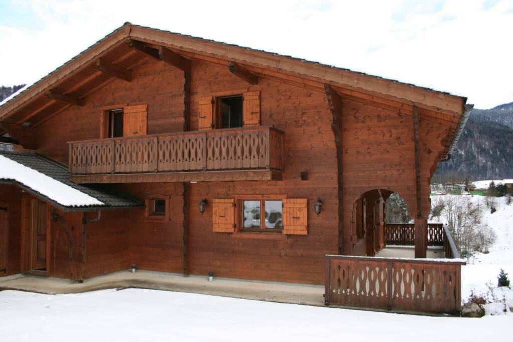 Front of chalet - winter