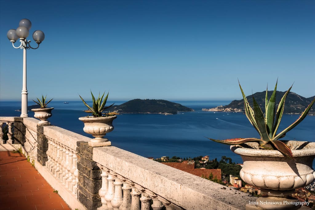 Some views of the Gulf of Lerici from our garden