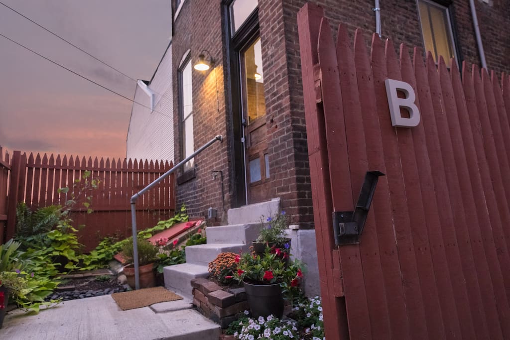 Your private entrance is at the side of the house. You will have your own code to the digital lock.