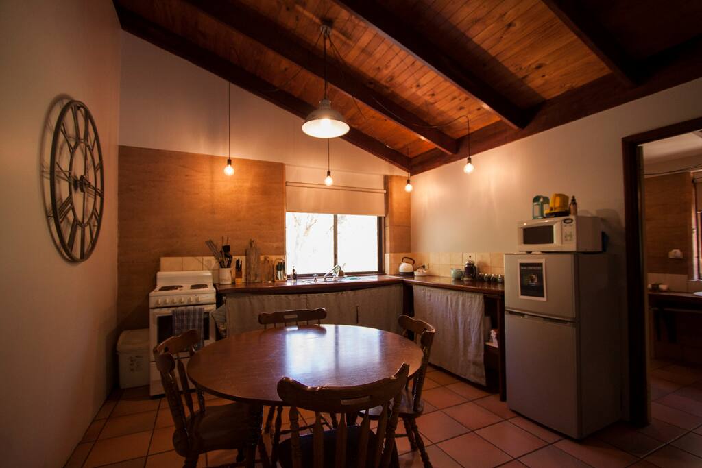 Make sure to bring some yummy things to cook in our fully self contained kitchens.