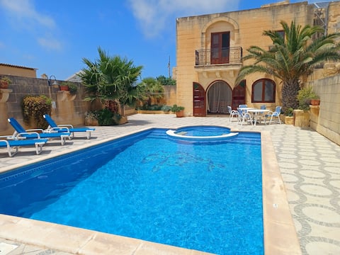 Historic farmhouse with pool