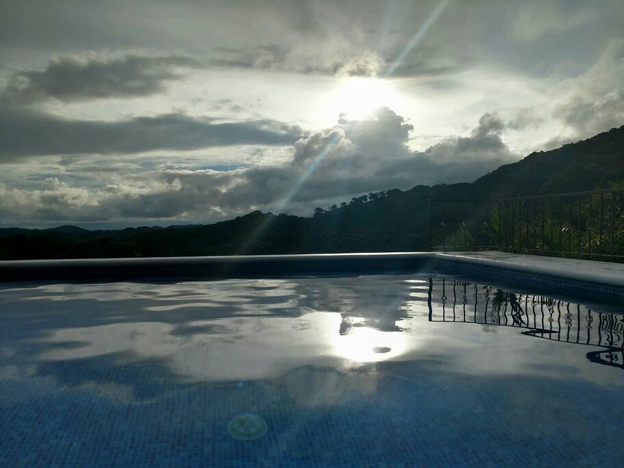 View from the private pool