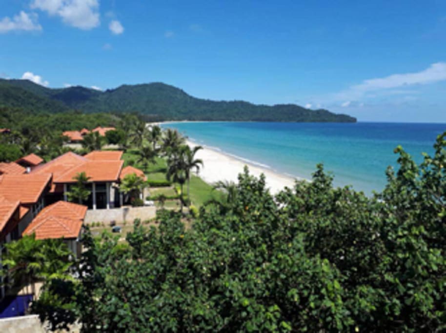 Beach front villa