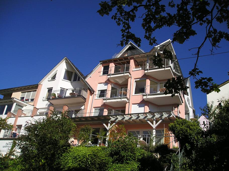 Unser Haus von der Moselseite