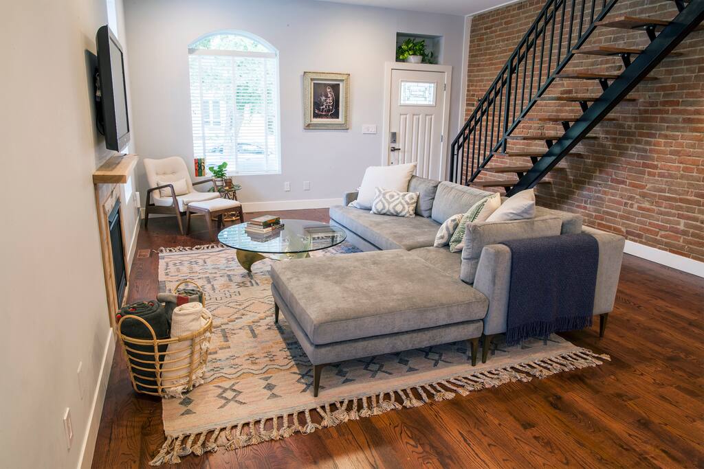 Relax in the spacious open floor plan.