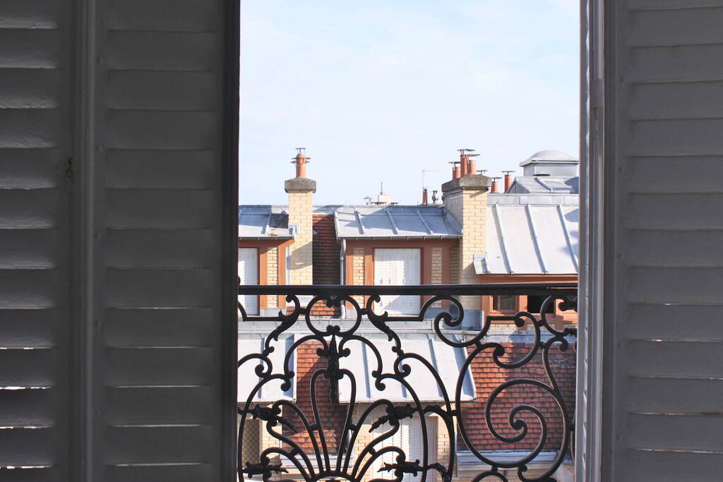 Balcony view from inside the studio.