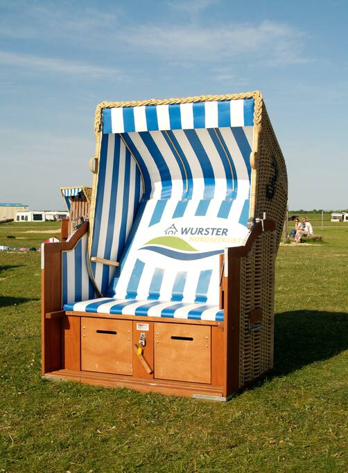 Für meine Gäste stelle ich diesen Strandkorb kostenlos zur Verfügung