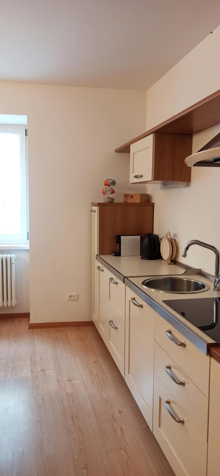 Flat With Private Parking Space Near Trento - Molveno